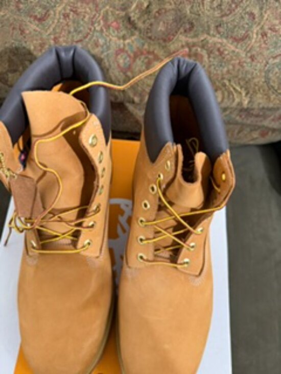 NIB Men\'s Timberland Premium 6-Inch Waterproof Boot Size 15 Color - Wheat main image 7